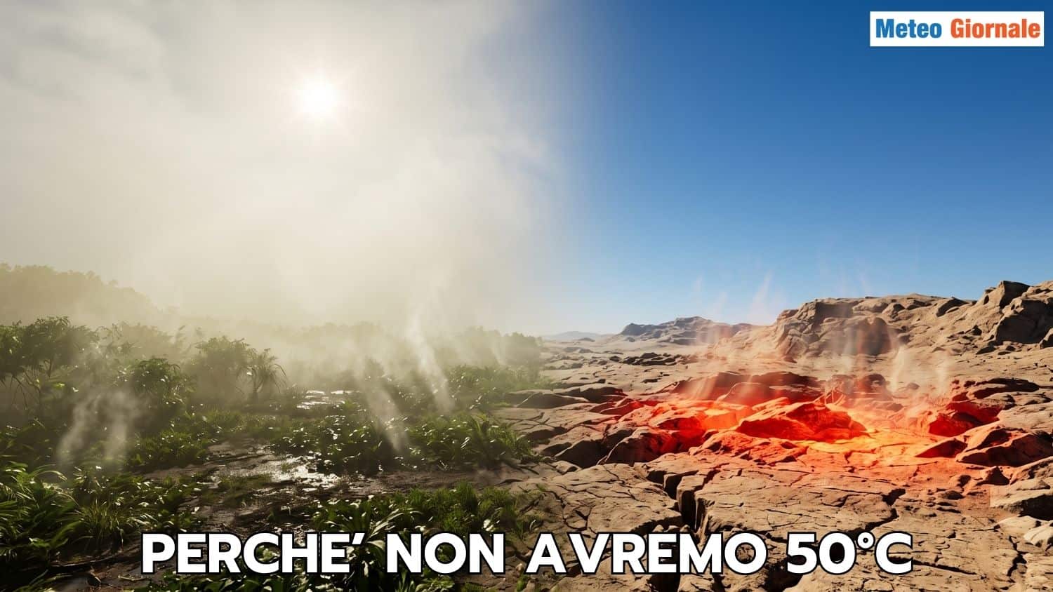 Perché non avremo 50°C. E 44°C in Val Padana