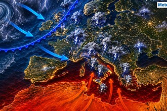 Instabilità e forti contrasti sull'Italia