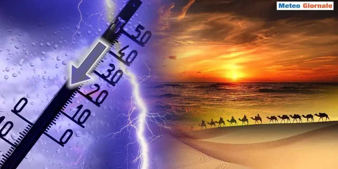 Dal grande caldo ai temporali con grandine grossa, la rottura dell’Estate