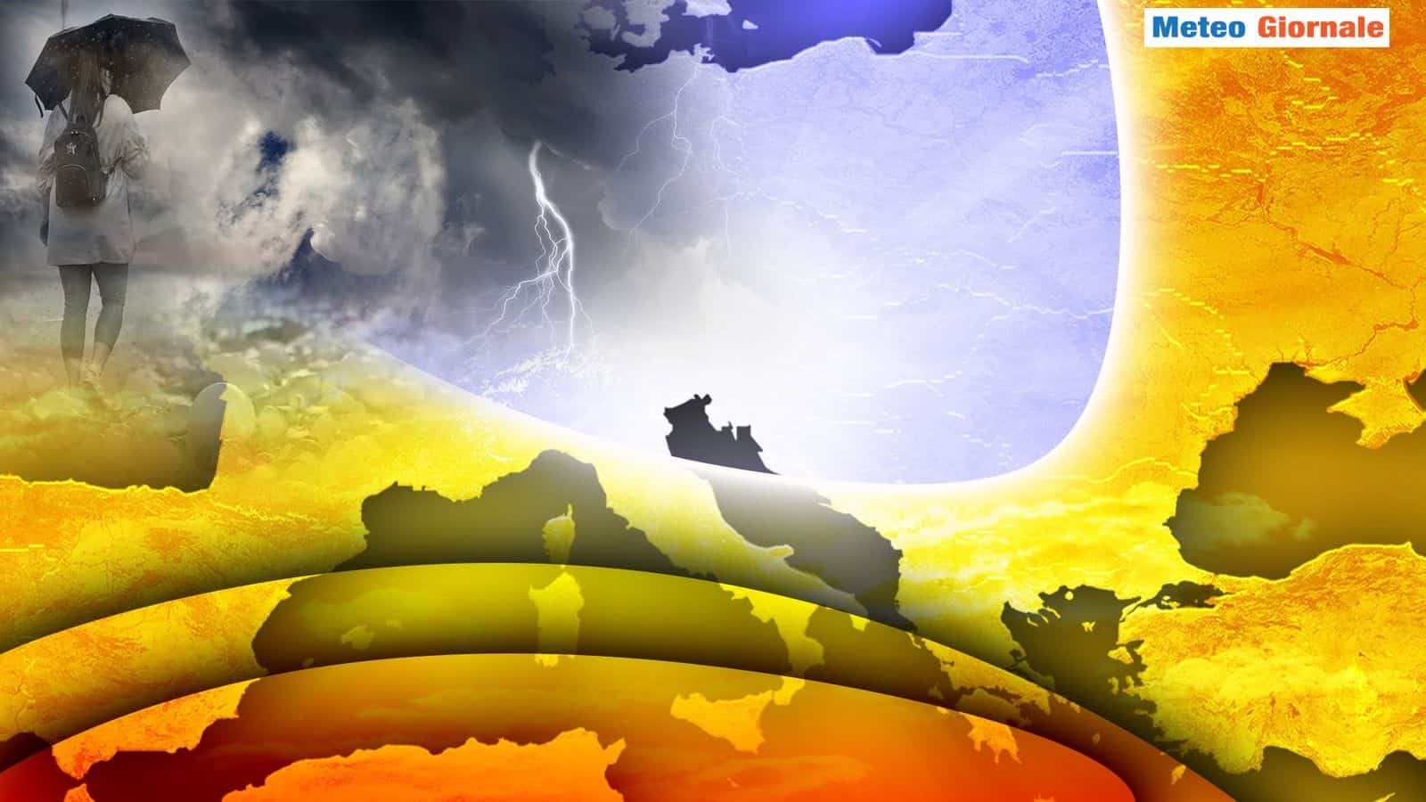 Da Venerdì 7 novità e caldo in attenuazione, ma solo su parte d’Italia