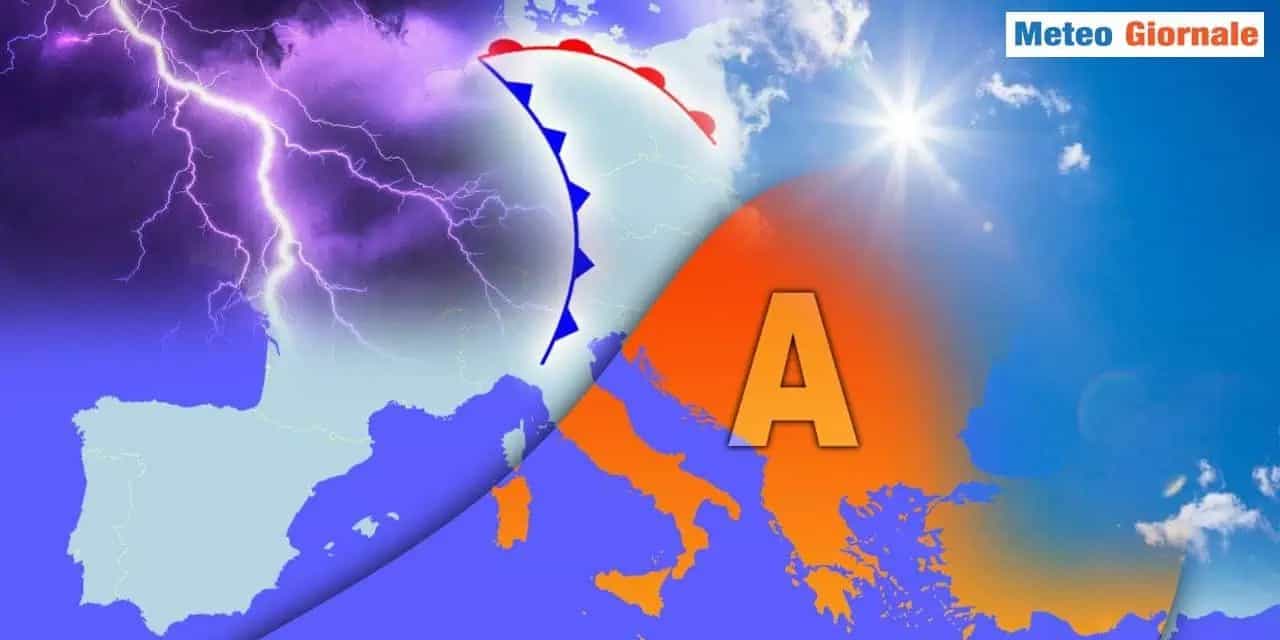 Picco del caldo infernale, ma stanno arrivando forti temporali al Nord