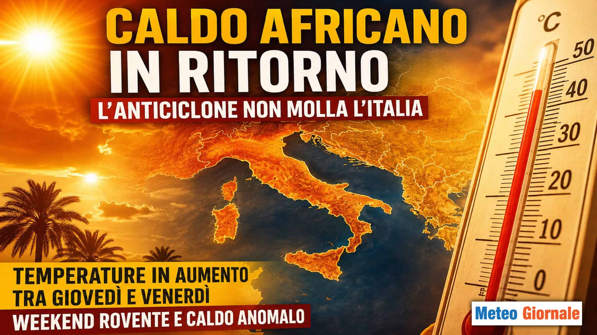 Meteo: torna il grande caldo, picchi fino a 38°C. Ecco dove