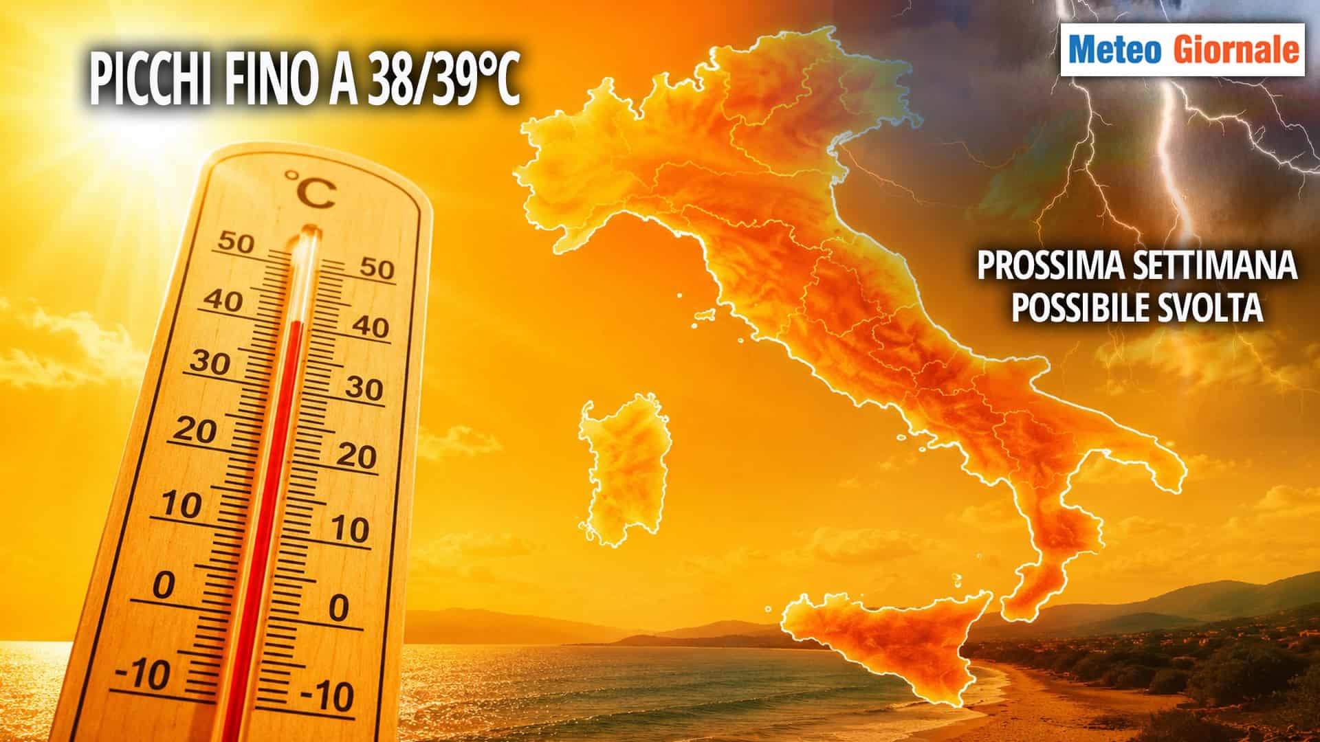 Meteo: Caldo a 39°C, settembre parte come luglio, poi la svolta