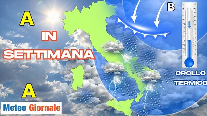 Questa settimana: conferme per freddo e piogge su diverse regioni