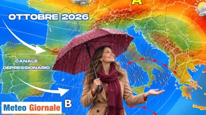 Conferme per un ottobre piovoso su molte regioni italiane
