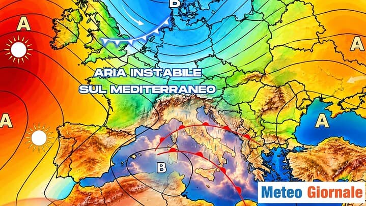 Arrivano le piogge la prossima settimana. Ecco dove di più