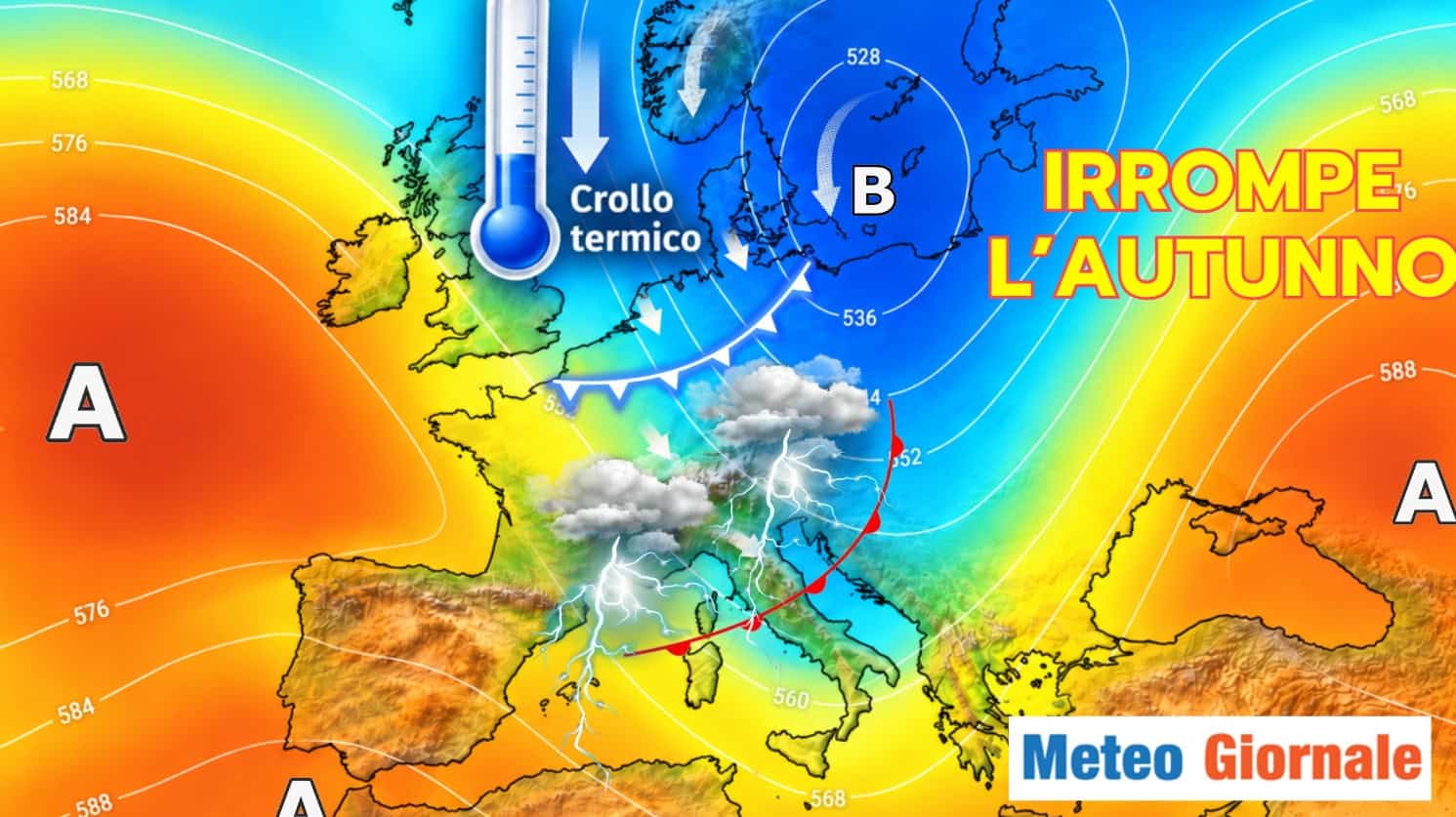 9-11 Settembre: irrompe l’Autunno con crollo termico e temporali
