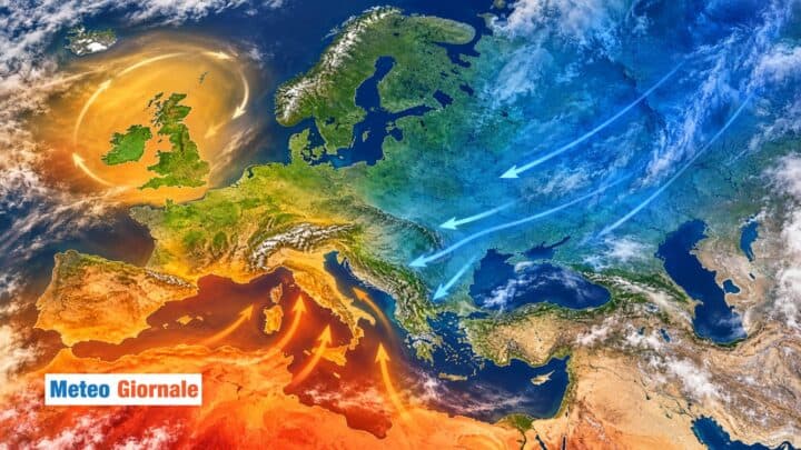 Contrasti termici estremi in Europa, Italia nel mezzo da Lunedì 21, cosa aspettarci