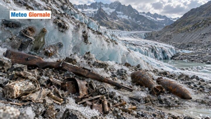 Reperti bellici e rifiuti che riemergono dai ghiacciai: perché non significa che c’era meno ghiaccio