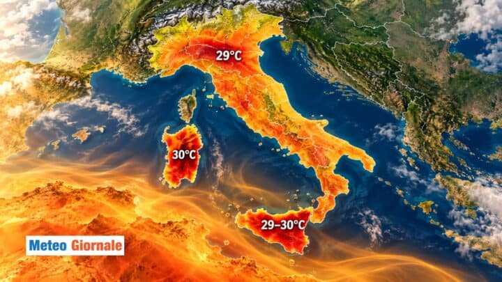 Ritorno del caldo sull’Italia: punte di 28-29 gradi da Lunedì in queste Regioni
