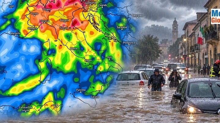 Alluvioni lampo possibili Mercoledì 9 Settembre, ecco dove