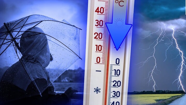 Sventagliata d’aria fresca da est e brusco peggioramento meteo al Centro Sud