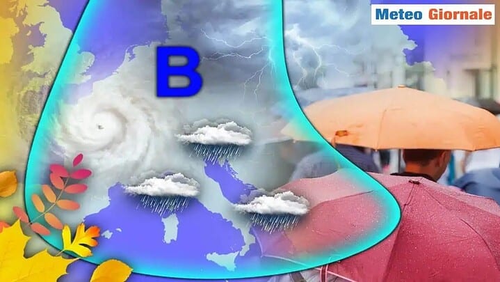 Prossima settimana stop al caldo anomalo e arrivano le piogge autunnali