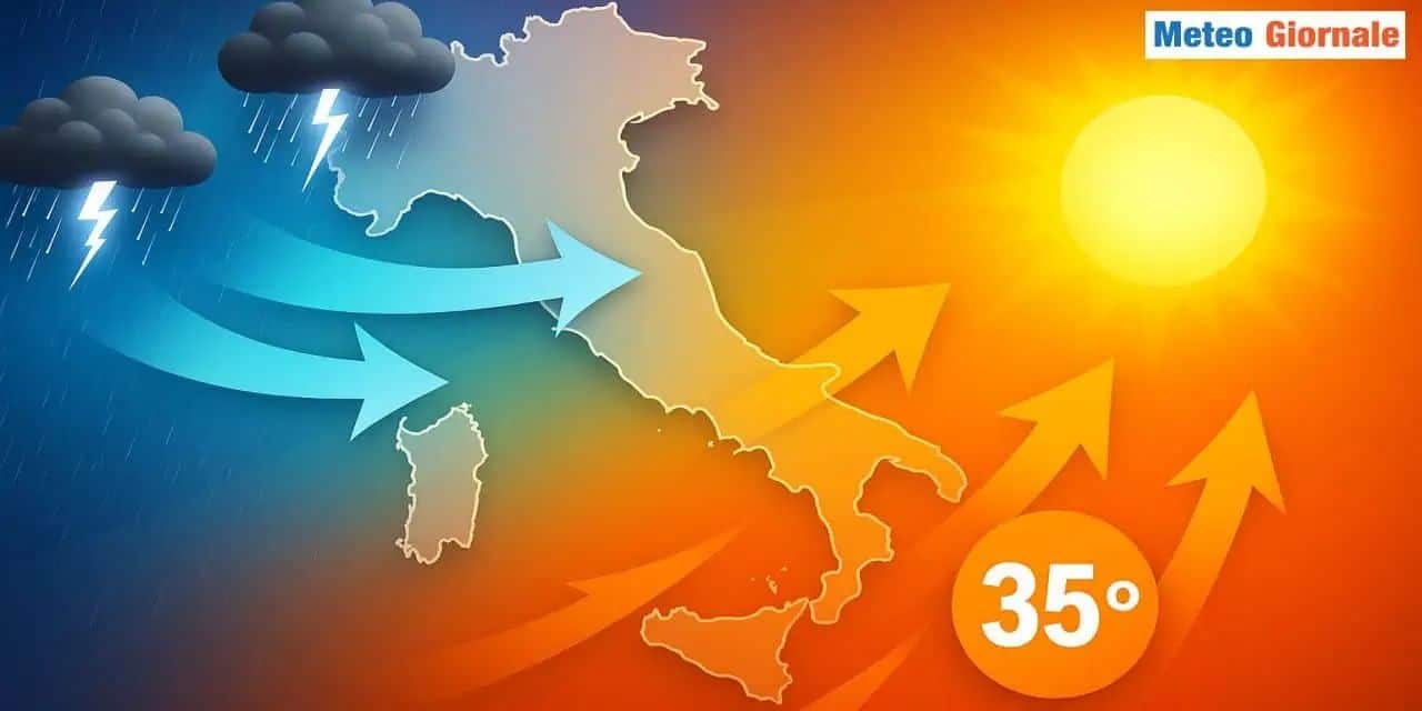 Sprazzi ancora di sole estivo, ma incombono le piogge