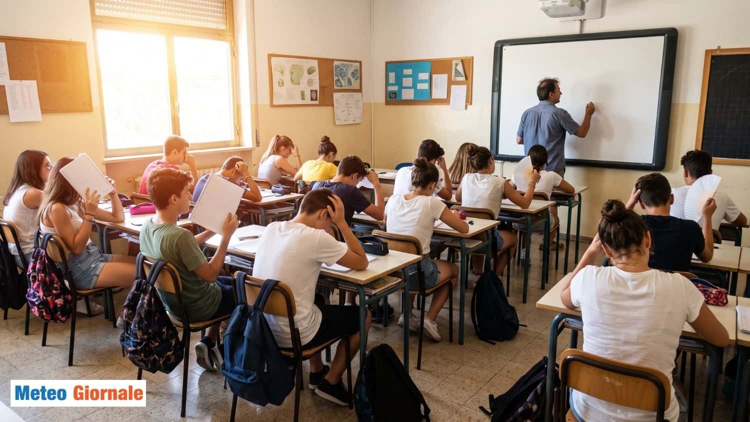 Scuole al via con 35°C nelle aule: l’Estate 2026 non fa sconti
