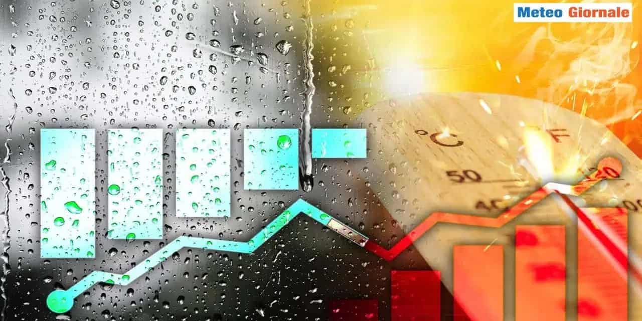 Fase più instabile, poi anticiclone e temperature sopra media