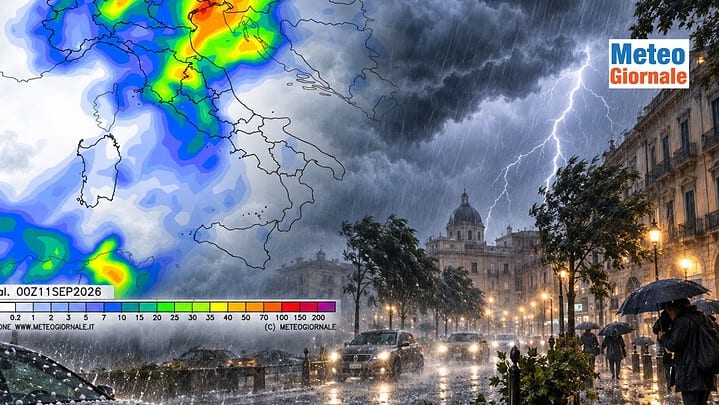 Temporali, grandine e downburst, le regioni a rischio Giovedì 10