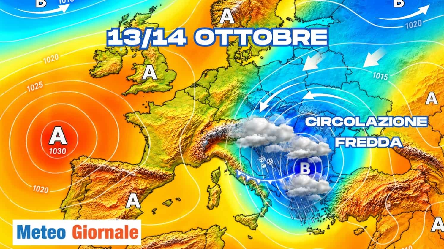 Inizio prossima settimana: irruzione di aria fredda su queste regioni 1 8 3