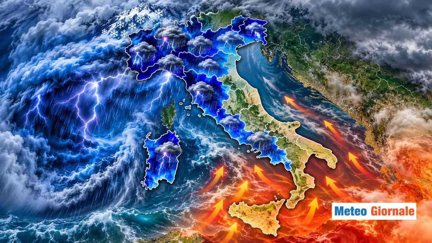 Forte maltempo tra Martedì 20 e Mercoledì 21 su 11 Regioni 1 9 regioni