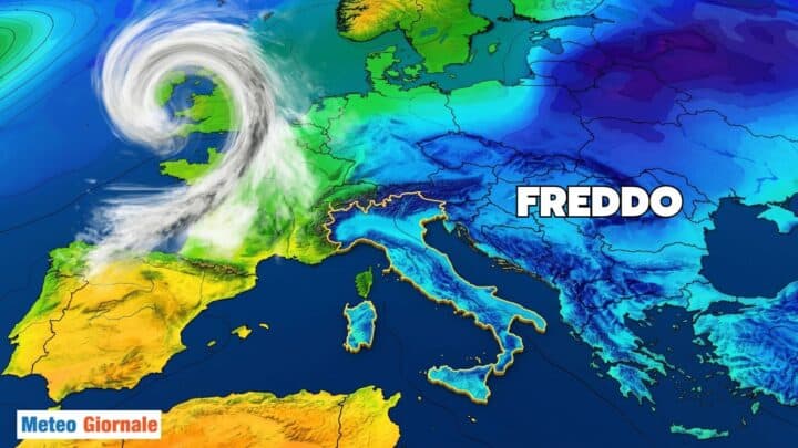 Aria fredda da est verso lItalia ghg