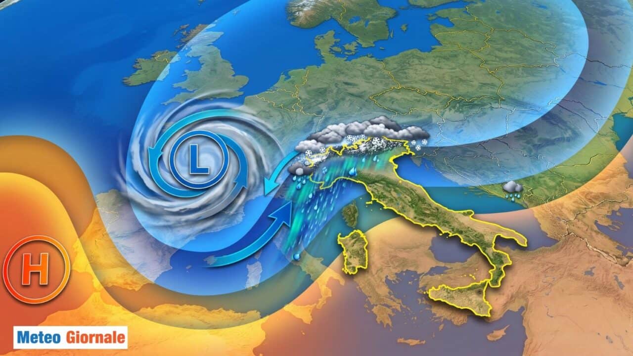 Ciclone Austin e peggioramento in Italia ghg