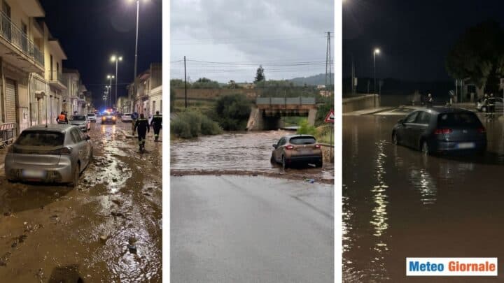 Nubifragi in Puglia con allagamenti ghg