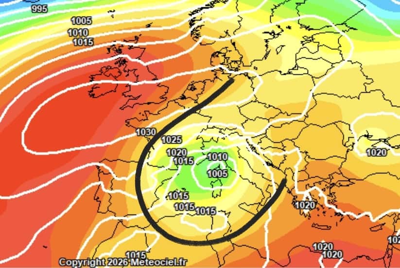 L'Anticiclone dura molto meno del previsto, importanti novità da Venerdì 16 5 Screenshot 20261008 131915 Chrome