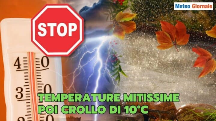 Temperature miti poi crollo anche di oltre 10 gradi ph