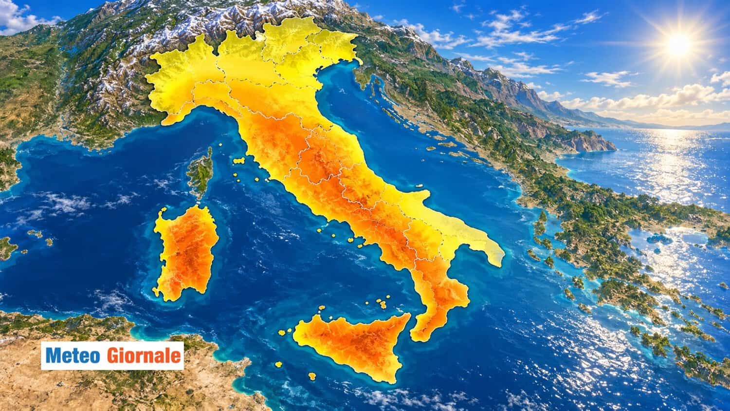 Ritorna l'Alta Pressione sull'Italia: massime oltre i 20 gradi da Martedì 27, le zone più miti 1 chemitezza