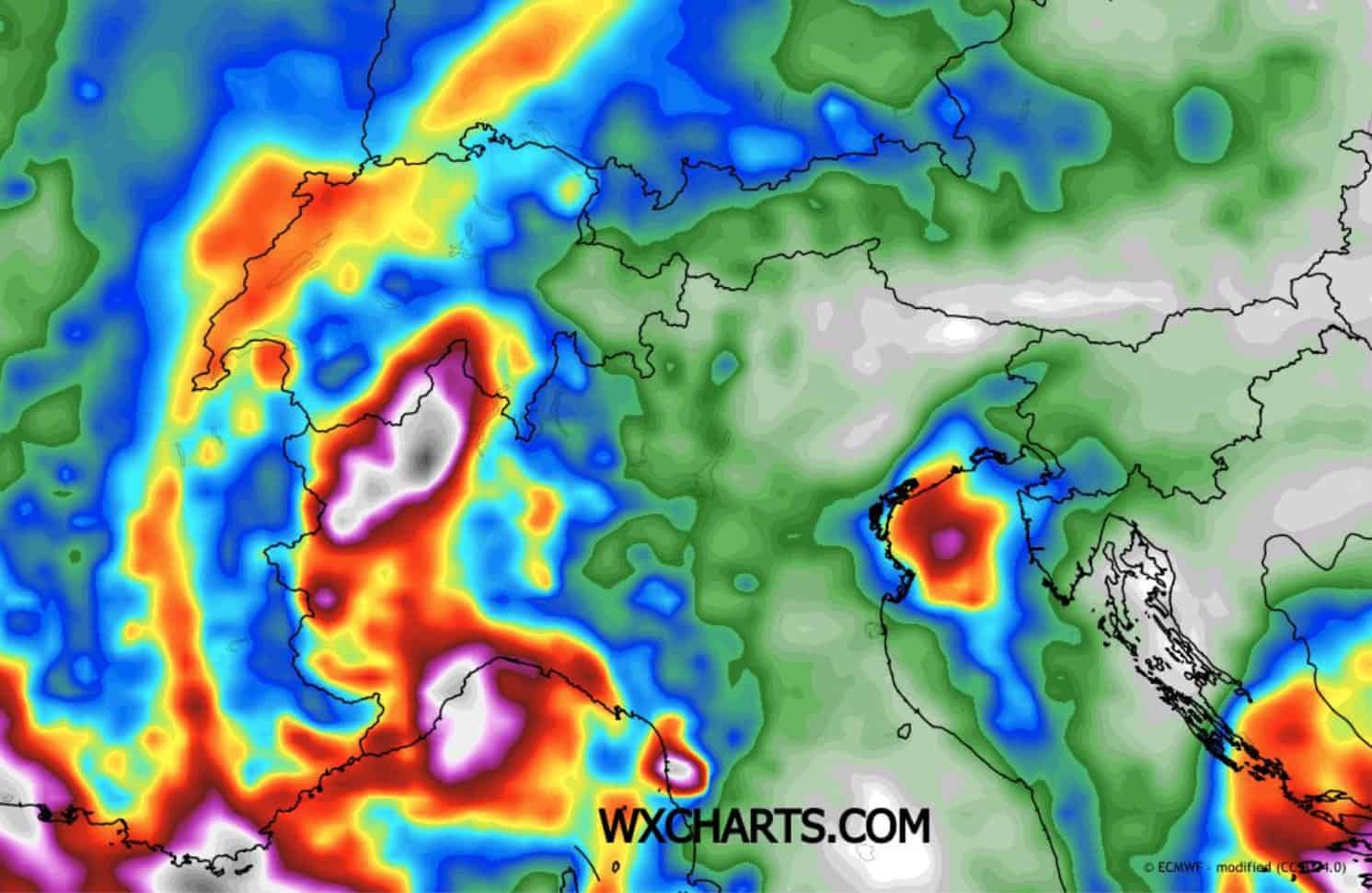 Piogge diffuse da Domenica 19 al Nord? Un'ipotesi che prende piede, mappe 3 dcnb
