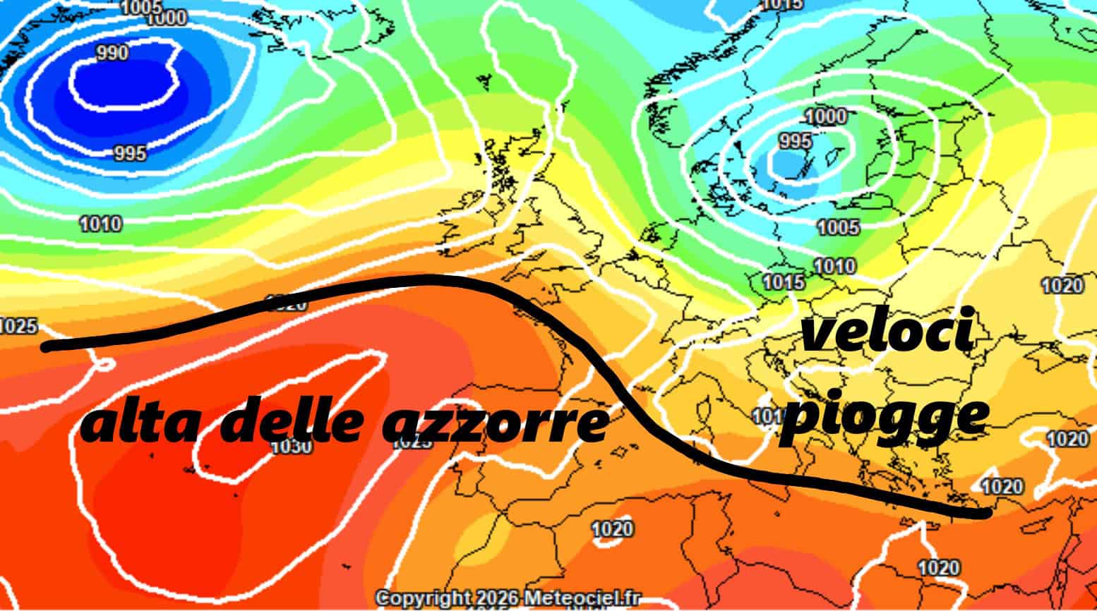 Secondo ECMWF la saccatura sarebbe blanda, porterebbe qualche pioggia sulle tirreniche e poi ritornerebbe rapidamente l'alta pressione azzorriana