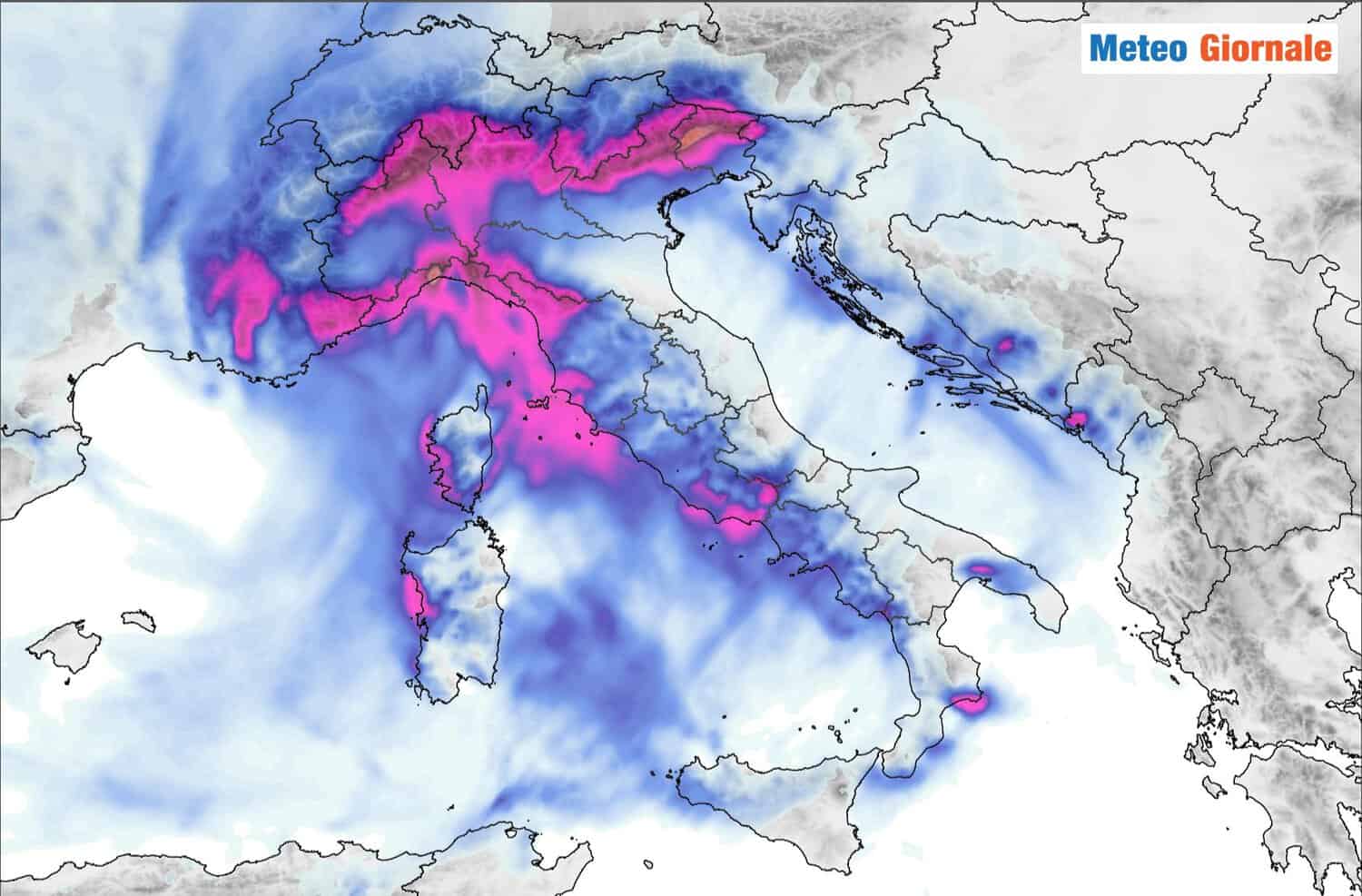 Al via il maltempo, con le prime grandi piogge su oltre mezza Italia 1 Maltempo autunnale su molte regioni