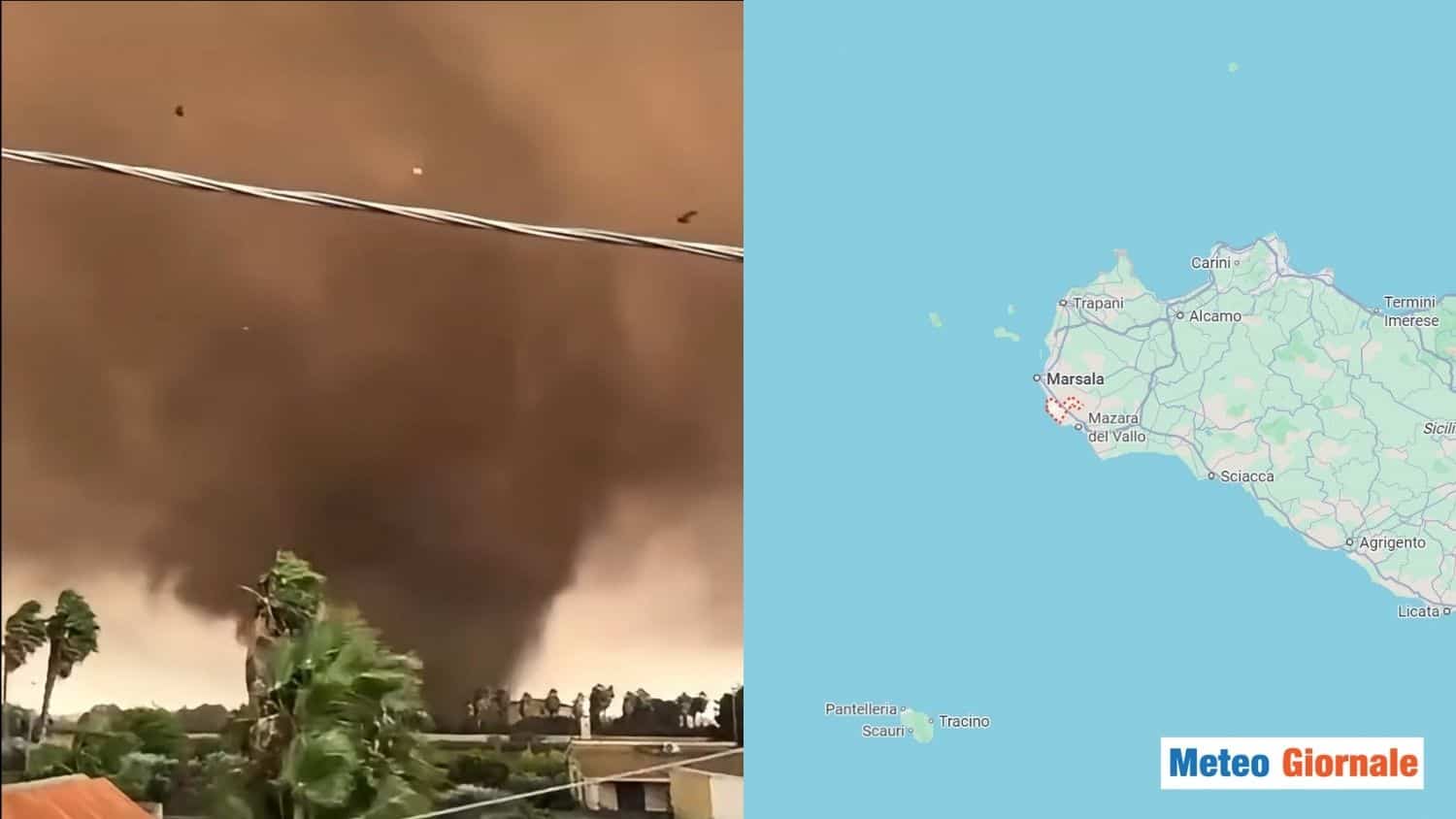 Tornado di Marsala: perché il mare caldo rende i temporali più forti 1 tromba daria marsala cause gtr